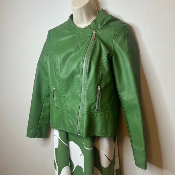 Alfani Leather Jacket (Petite) - Picture 1 of 10